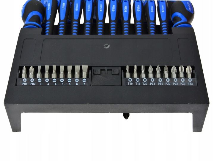 Zestaw Wkrętaków I Bitów Geko Profi 36el. Stal Crv