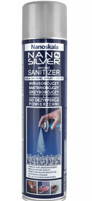 Dezynfekcja srebrem Preparat dezynfekcji NANO SILVER SANITIZER 500ML