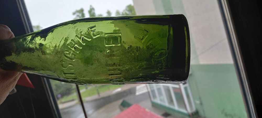 Lipinki Łużyckie Linderode A. Hentschke - przedwojenna butelka piwna.