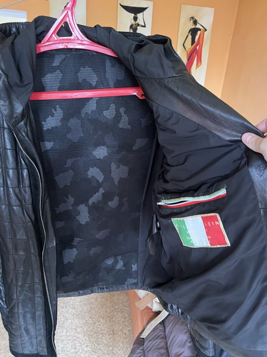 Кожанка шкіряна куртка Philipp Plein 56 (L) розмір