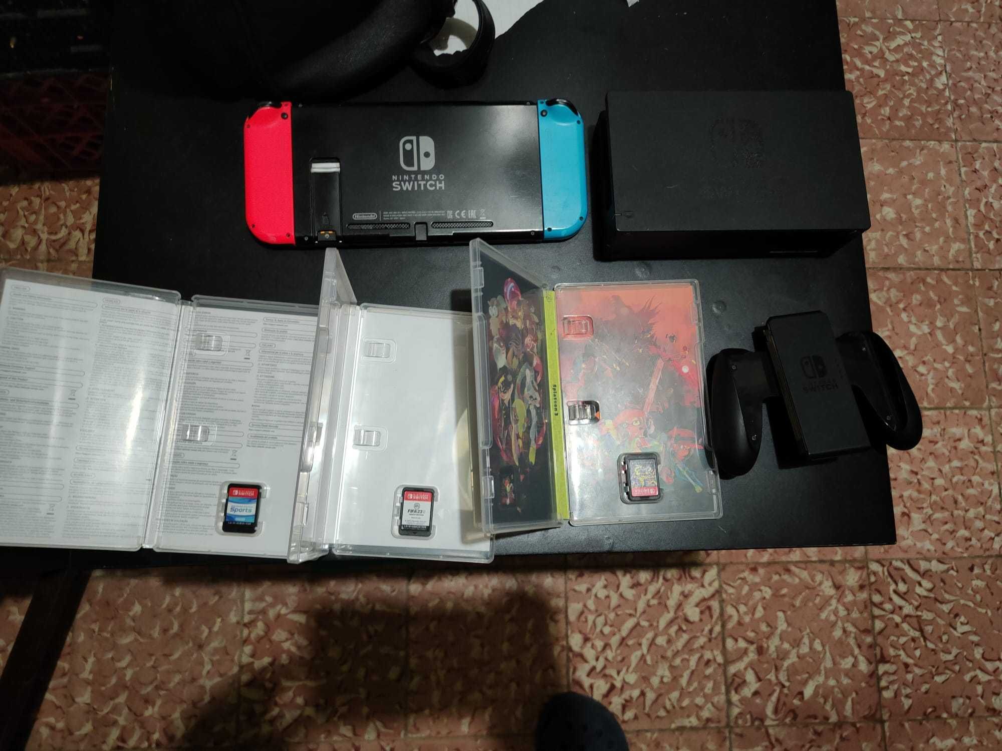 Nintendo Switch  com 4 jogos