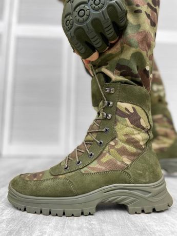Тактические зимние ботинки мультикам, армейские берцы, зимняя обувь