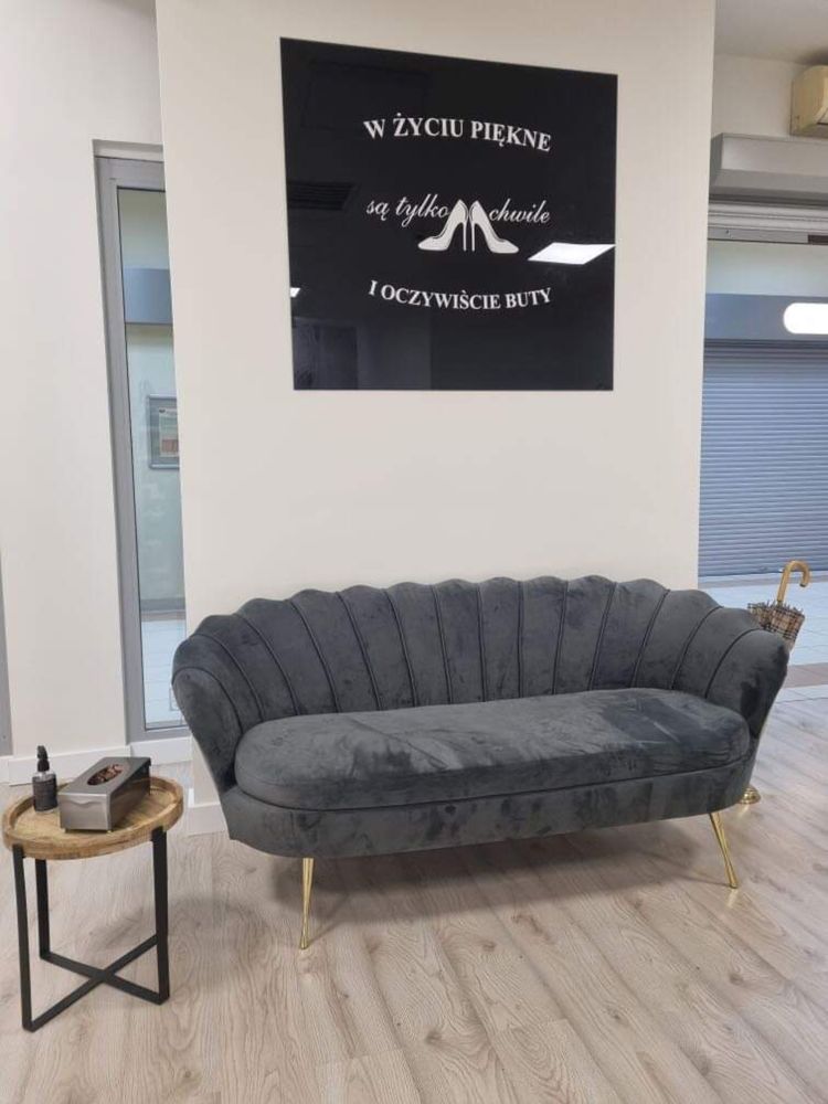 Sofa Muszelka Glamour Producent kanapa 3 osobowa  wybór tkanin