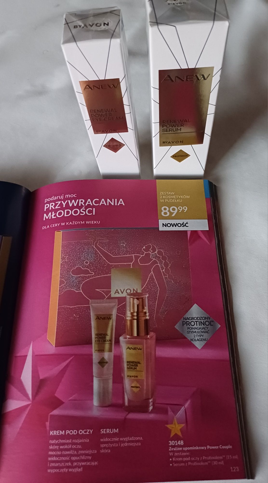 Zestaw Anew z protinolem avon