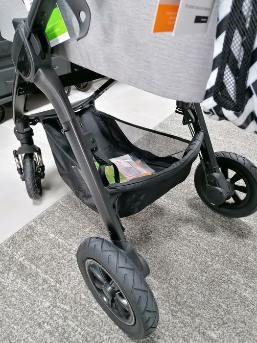 NOWY Espiro Sonic Air z gondolą Una lekki wózek na kołach pompowanych