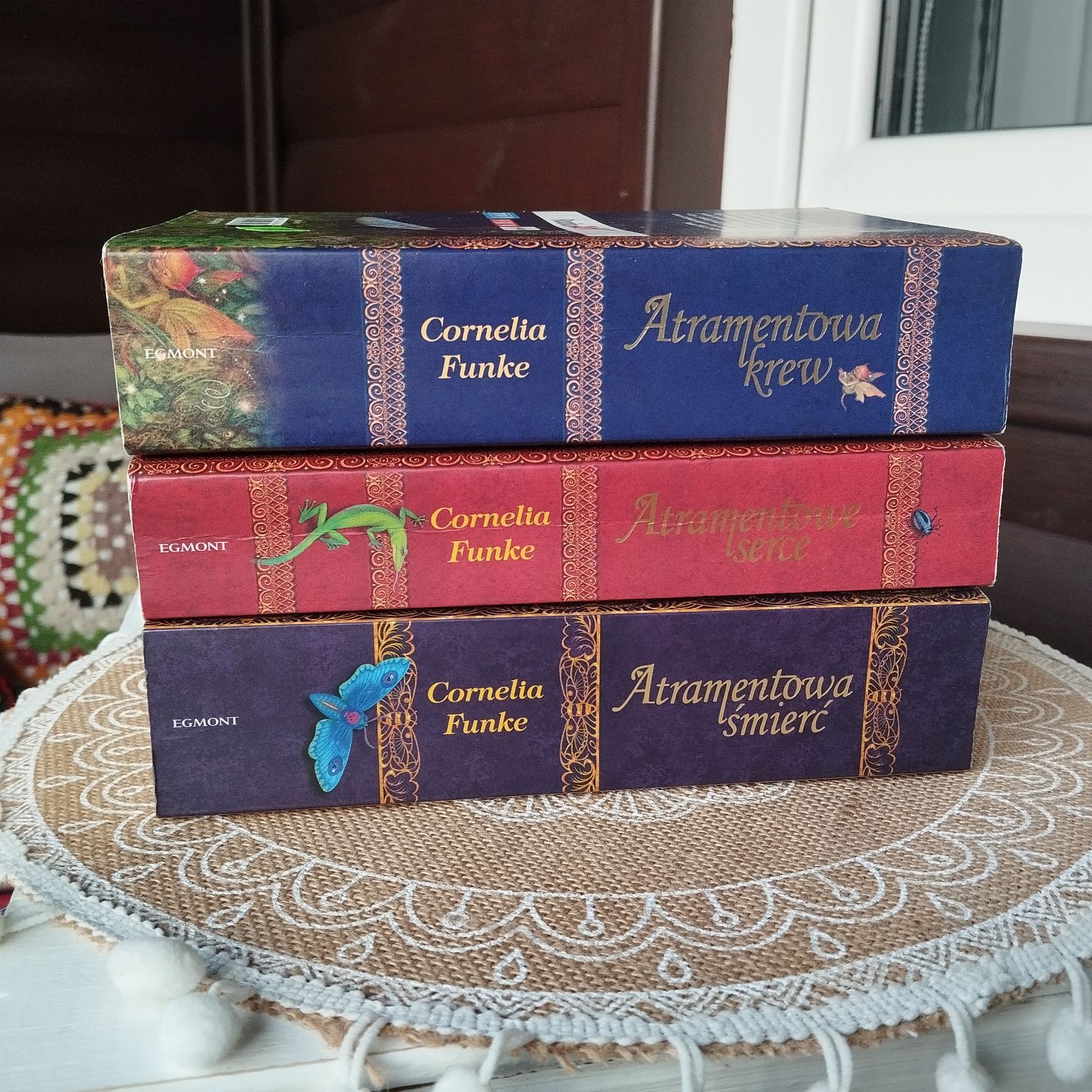 Atramentowe serce Atramentowa śmierć Atramentowa krew Cornelia Funke