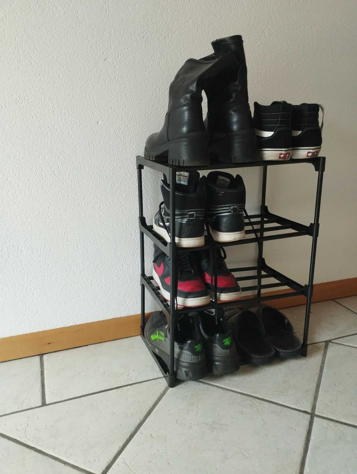 Pudełka z 4 poziomami dom przechowywanie metalowa