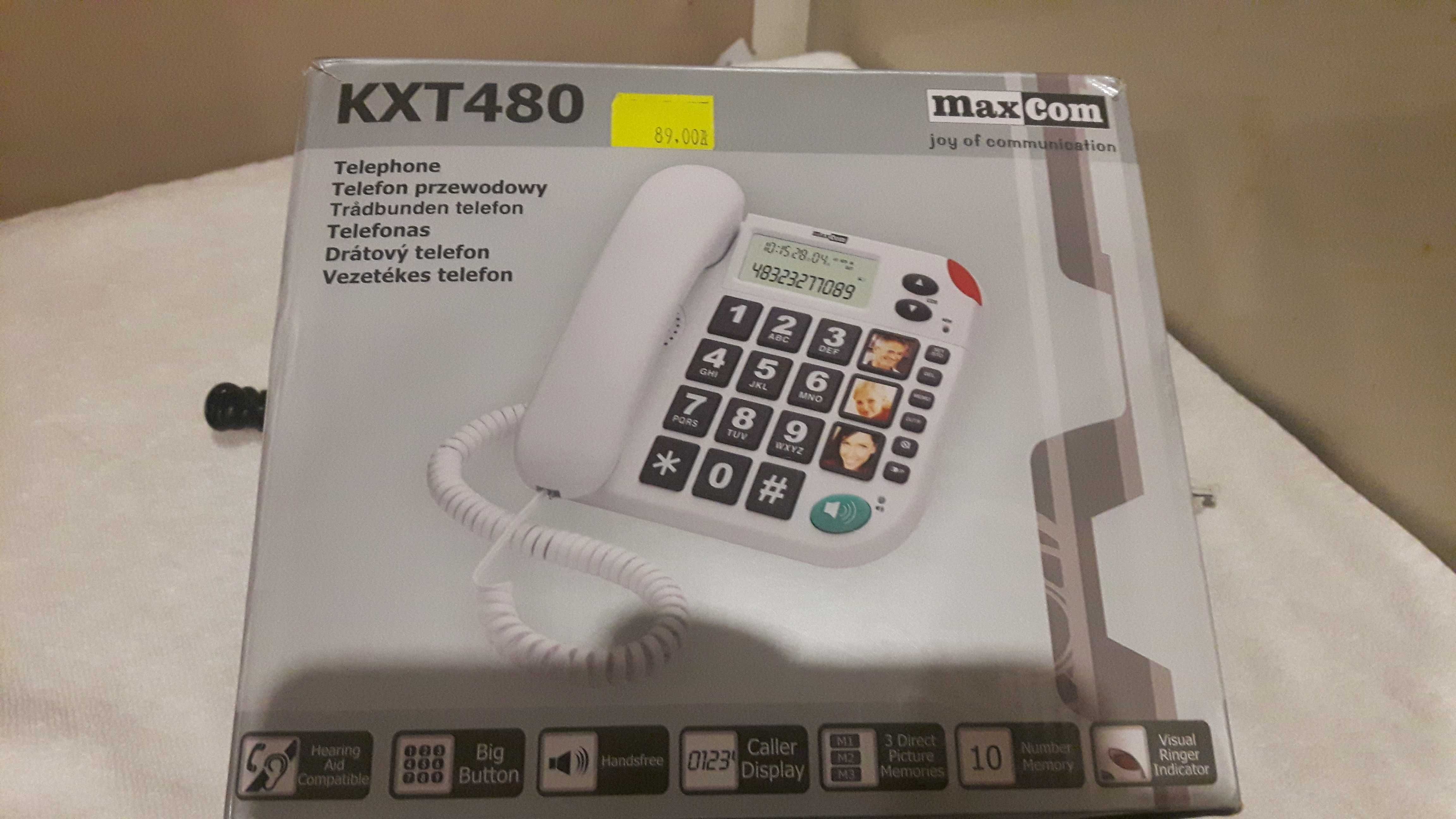Telefon przewodowy KXT480