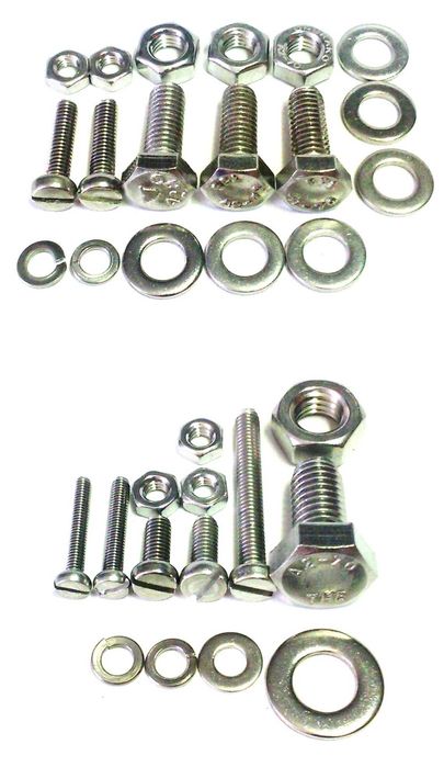 WSK 125 M06 B1 Komplet śruby nierdzewne nierdzewka