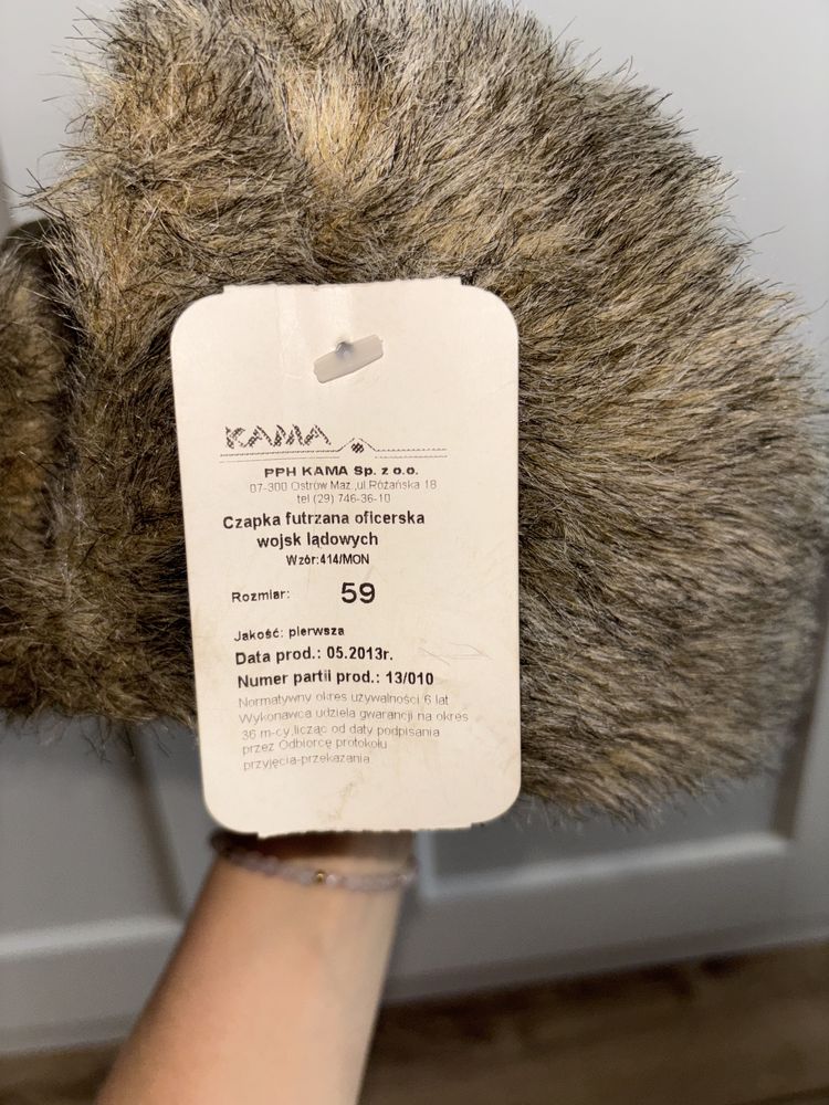 Czapka futrzana roz.59