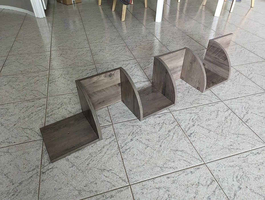 Loftowa narożna półka kwietnik dekoracja ścienna 5 poziomów