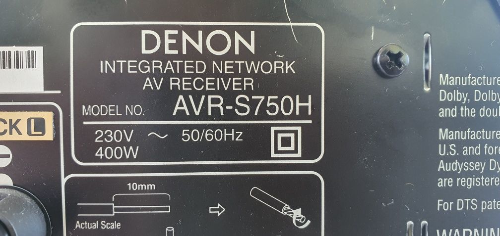 Denon AVR-S750H 7.2 4k Dolby Atmos