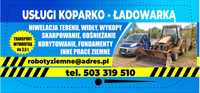 Usługi Koparko Ładowarką CAT 432 D i transport wywrotka do 3.5 t