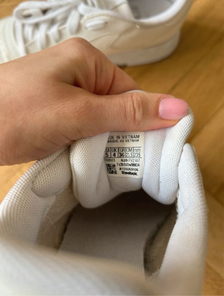 Buty reebok sneakers 36 biale