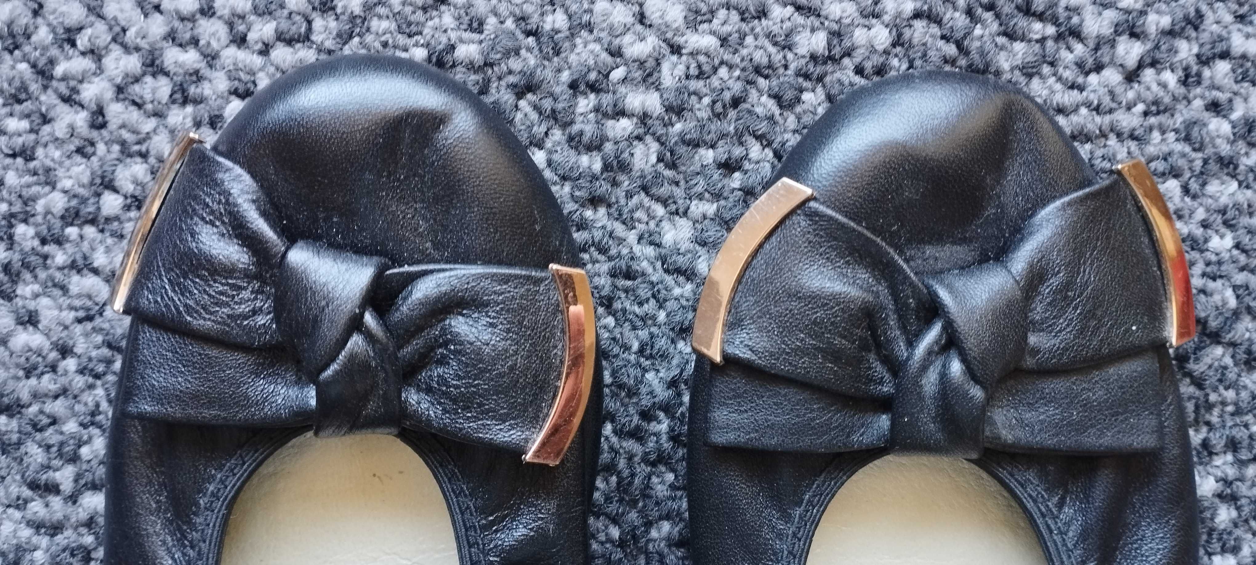Baleriny buty damskie Prima Balerina skóra naturalna rozmiar 37