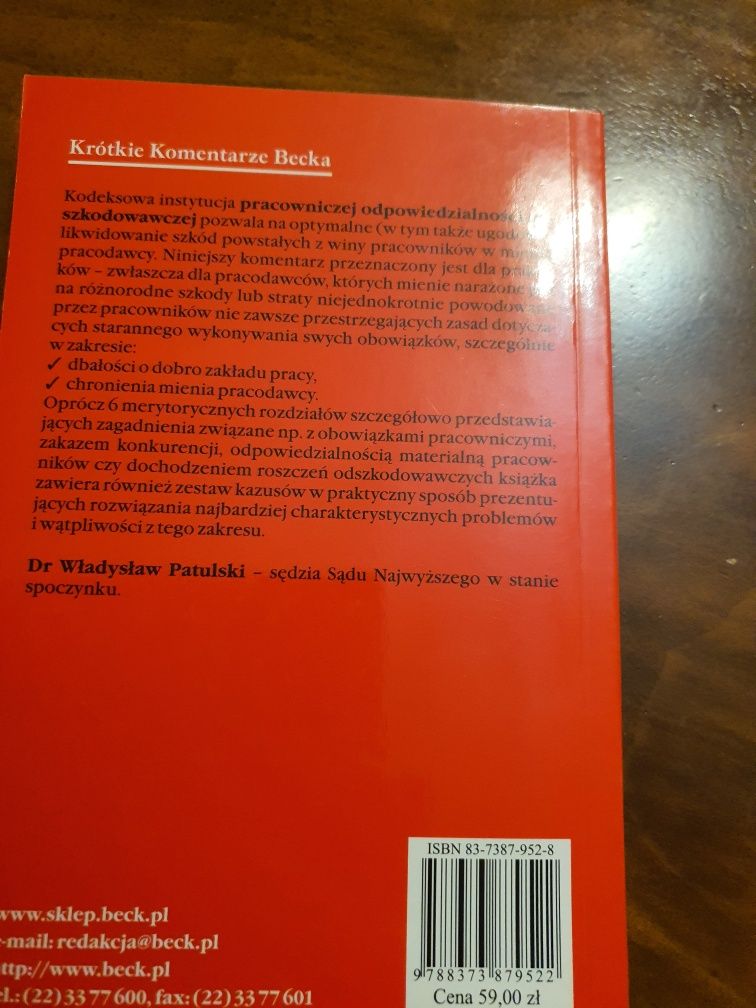 Pracownicza odpowiedzialność odszkodowawcza- komentarz