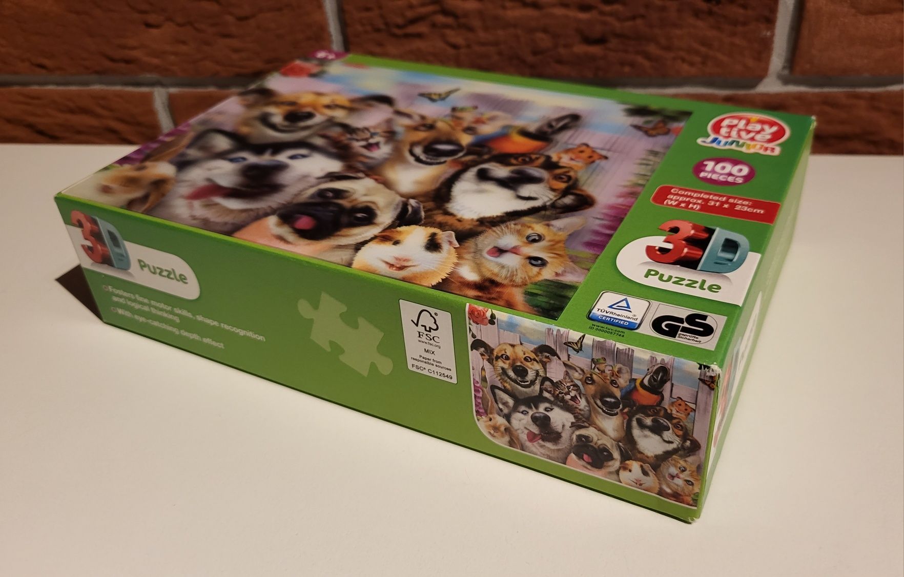 3D puzzle 6+ 100 elementów (playtive junior)