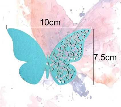 Motyle 12 sztuk do przyklejenia na ścianę lodówkę różowe 10cm