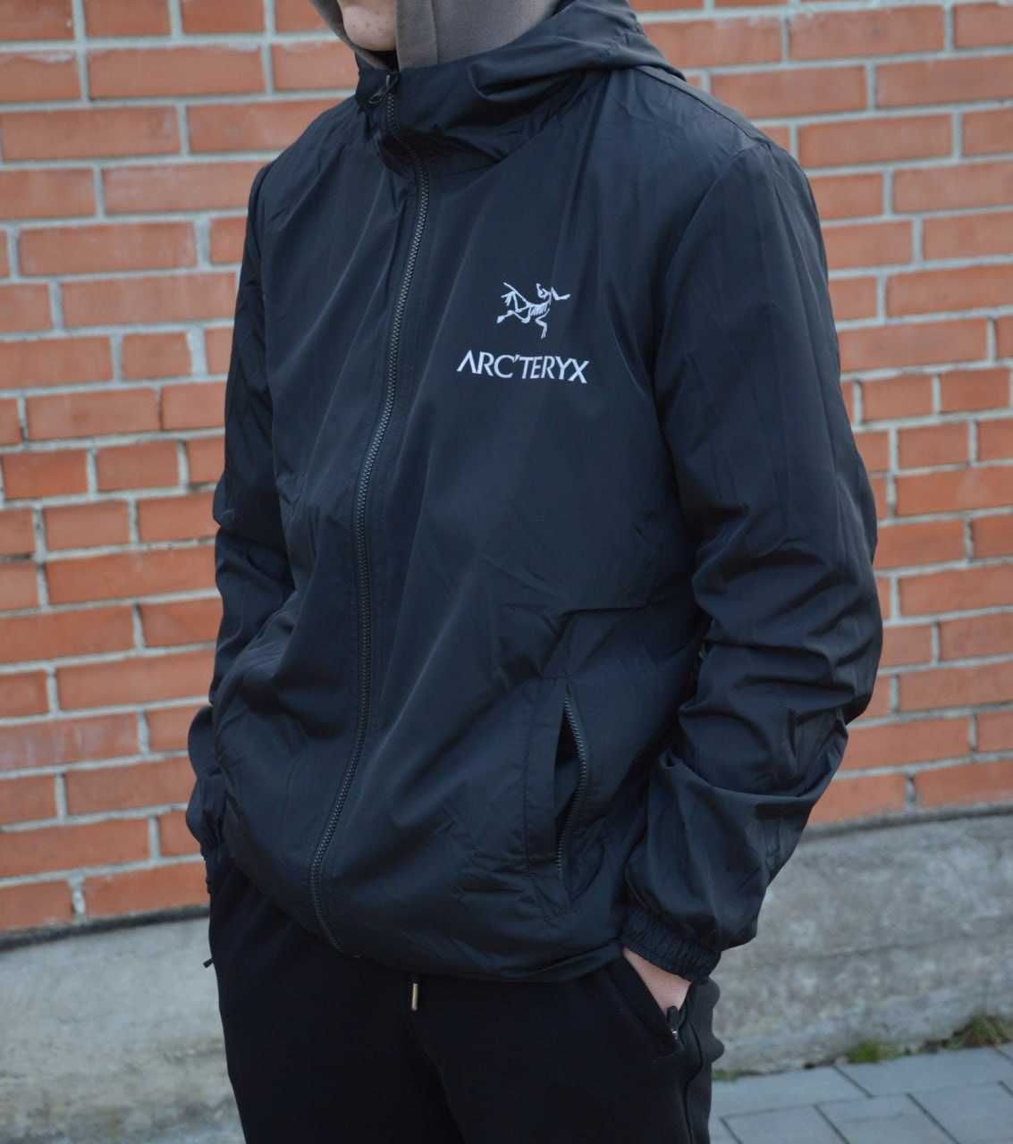 XS S M L XL / Gore-Tex Arcteryx Вітровка чоловіча чорна / Артерікс