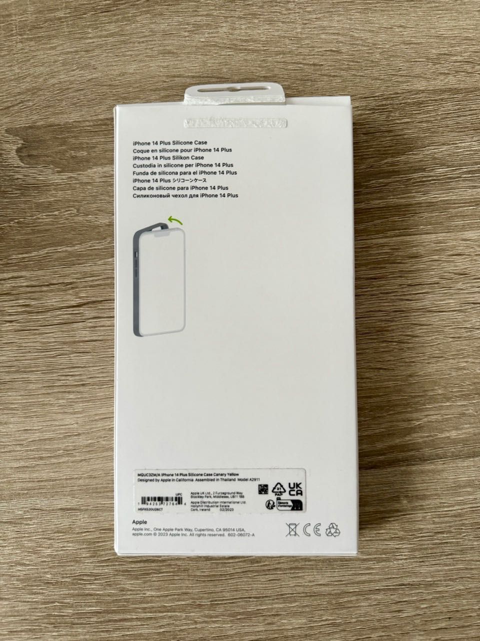 Oryginaln silikonowe etui iPhone 14 Plus z MagSafe–żółty,canary yellow