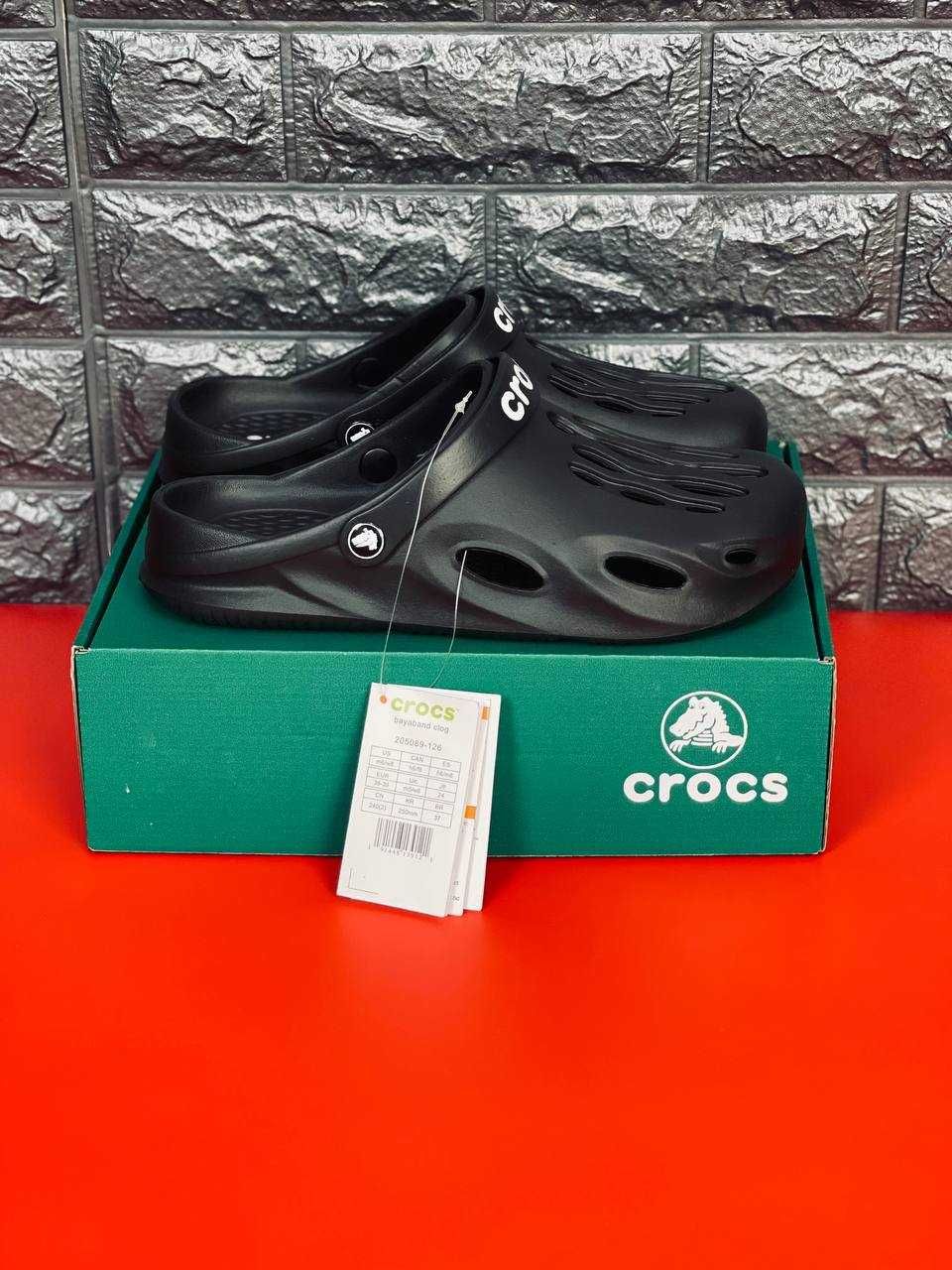 Тапочки Crocs мужские ультралегкие пляжные Акция! Тапочки Крокс чорні