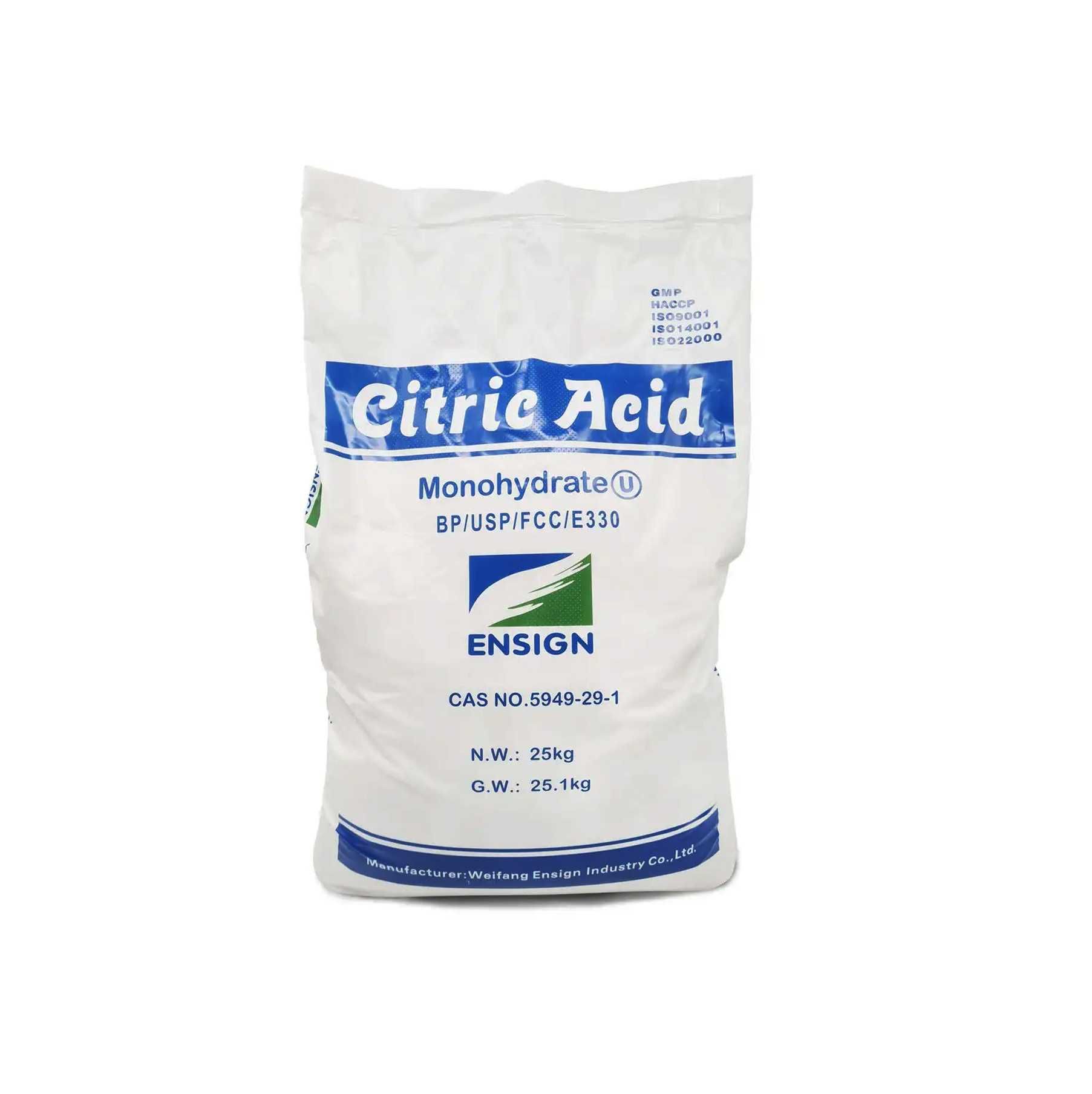 Лимонная кислота пищевая Citric Acid Е-330 25 кг