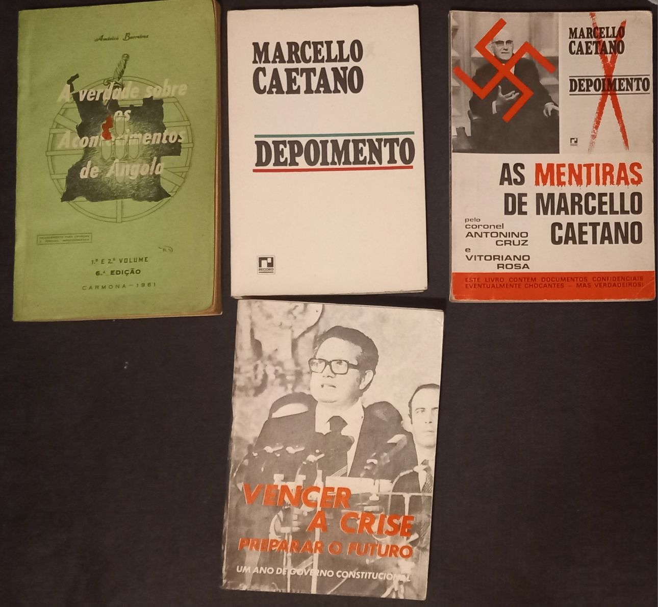 Vários livros de história contemporânea portuguesa