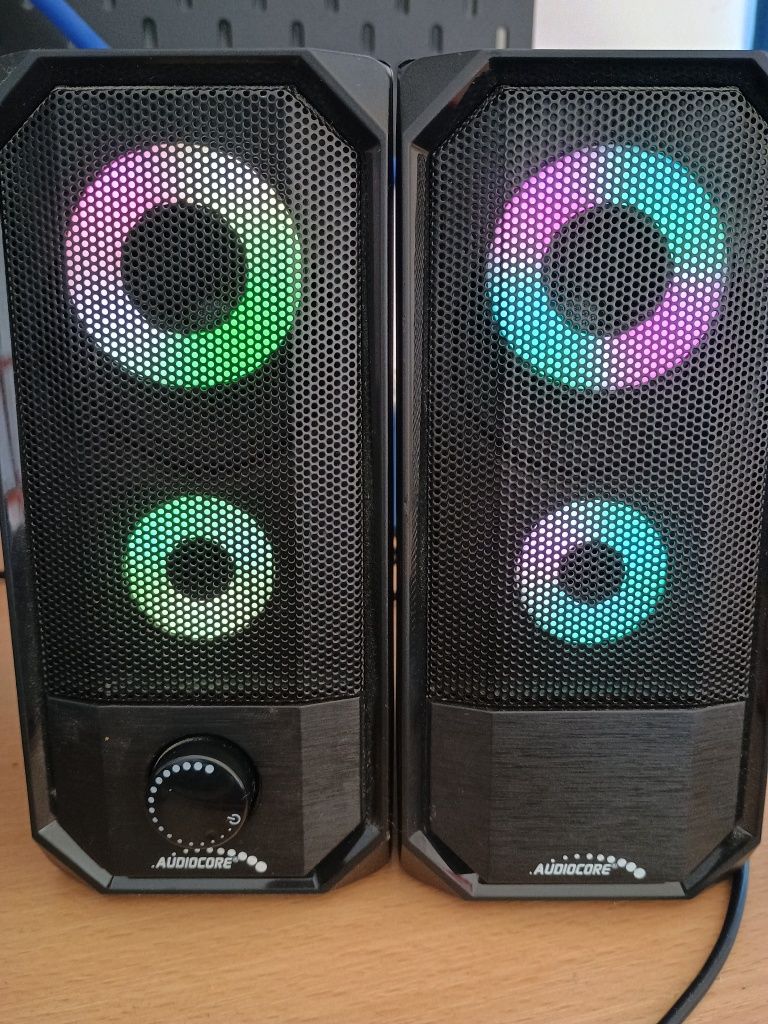 Głośniki komputerowe AUDIOCORE AC845 LED RGB