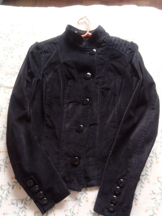 Blazer de Veludo Preto - Stradivarius