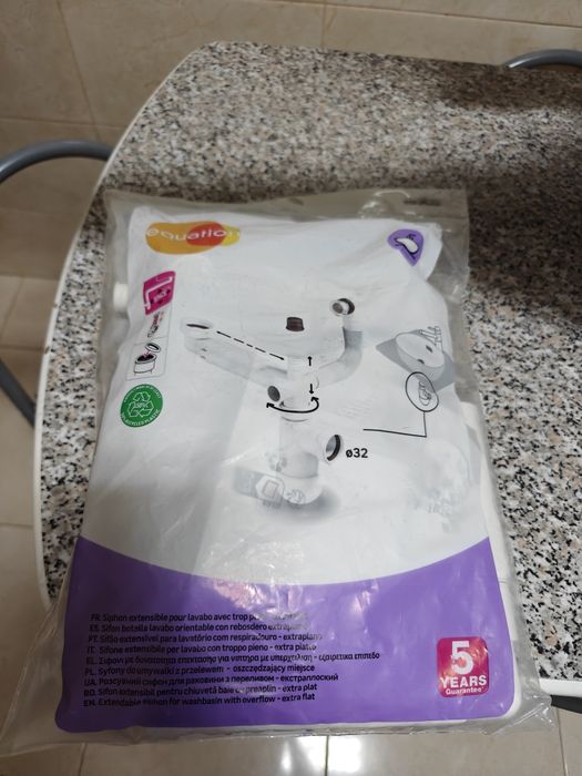 Sifão Equation 90mm com respirador