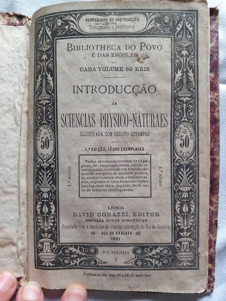 Livro escolar de 1880