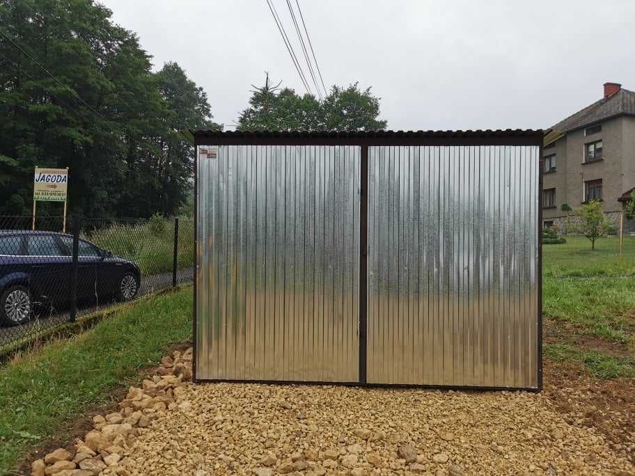 Garaż blaszany 3x5 na budowe wymiar Garaże Blaszak 6x5 6x6 Producent