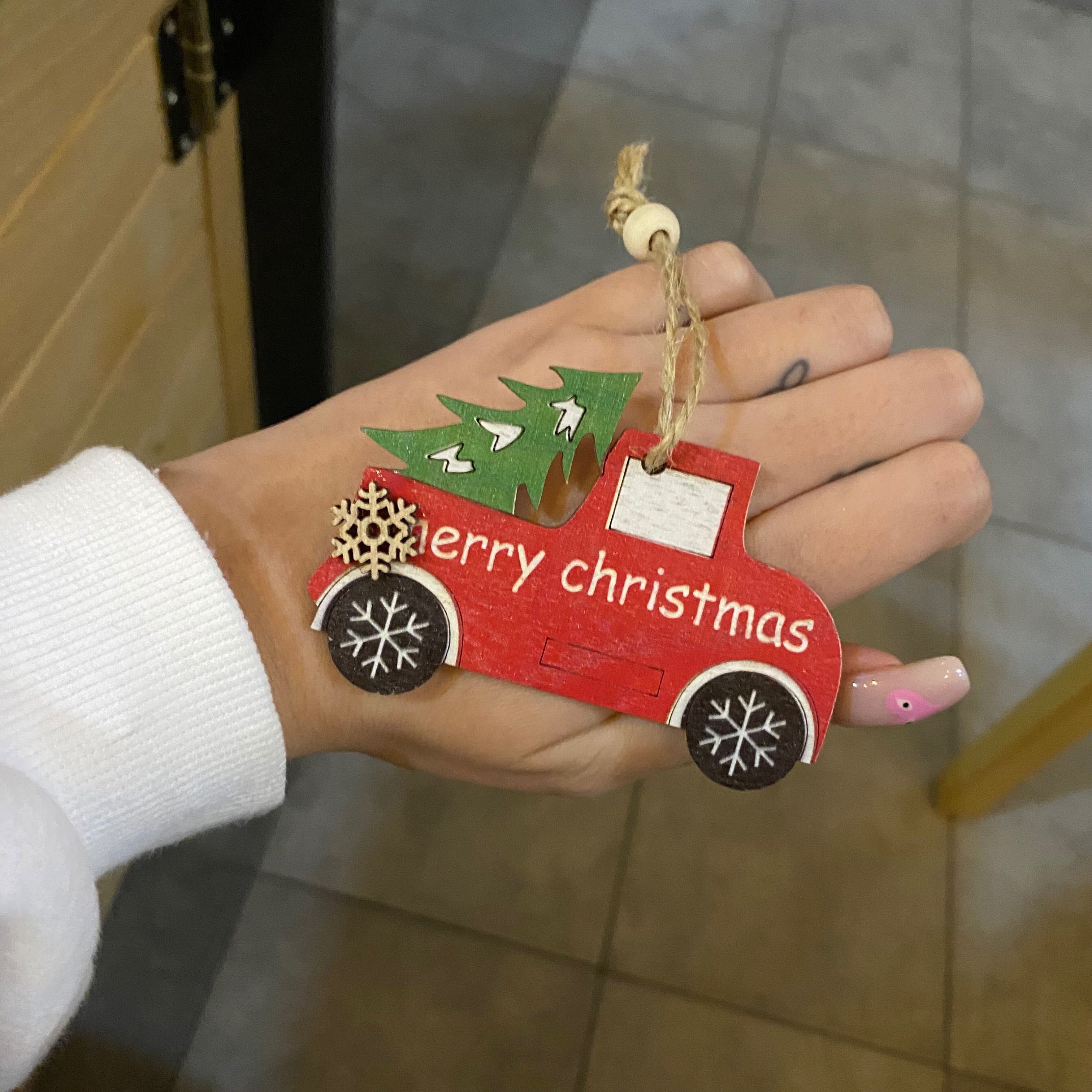 Zawieszki na choinkę ozdoba ozdoby auto merry Christmas 2 pack