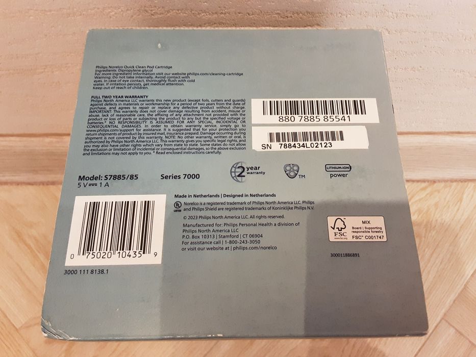 Новая Електробритва Philips Norelco Series 7800 S7885/85 под пломбой