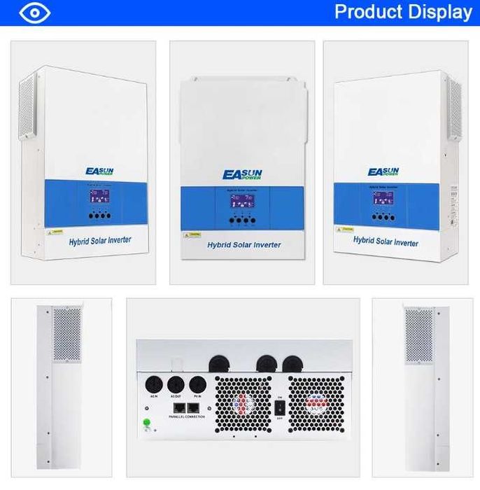 Inversor Híbrido Solar 6.2Kw 48V MPPT Paralelo 12 unid.