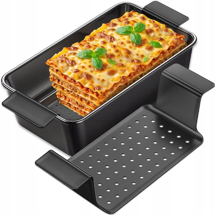 blacha forma do pieczenia mięsa chleba pasztetu z wkładem 31x15x8 cm