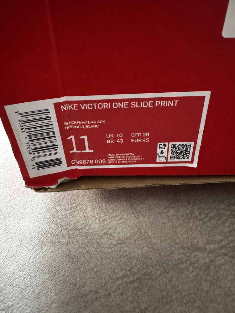 Оригінал Тапки Шльопанці Nike Victori One Slide Print 45р.