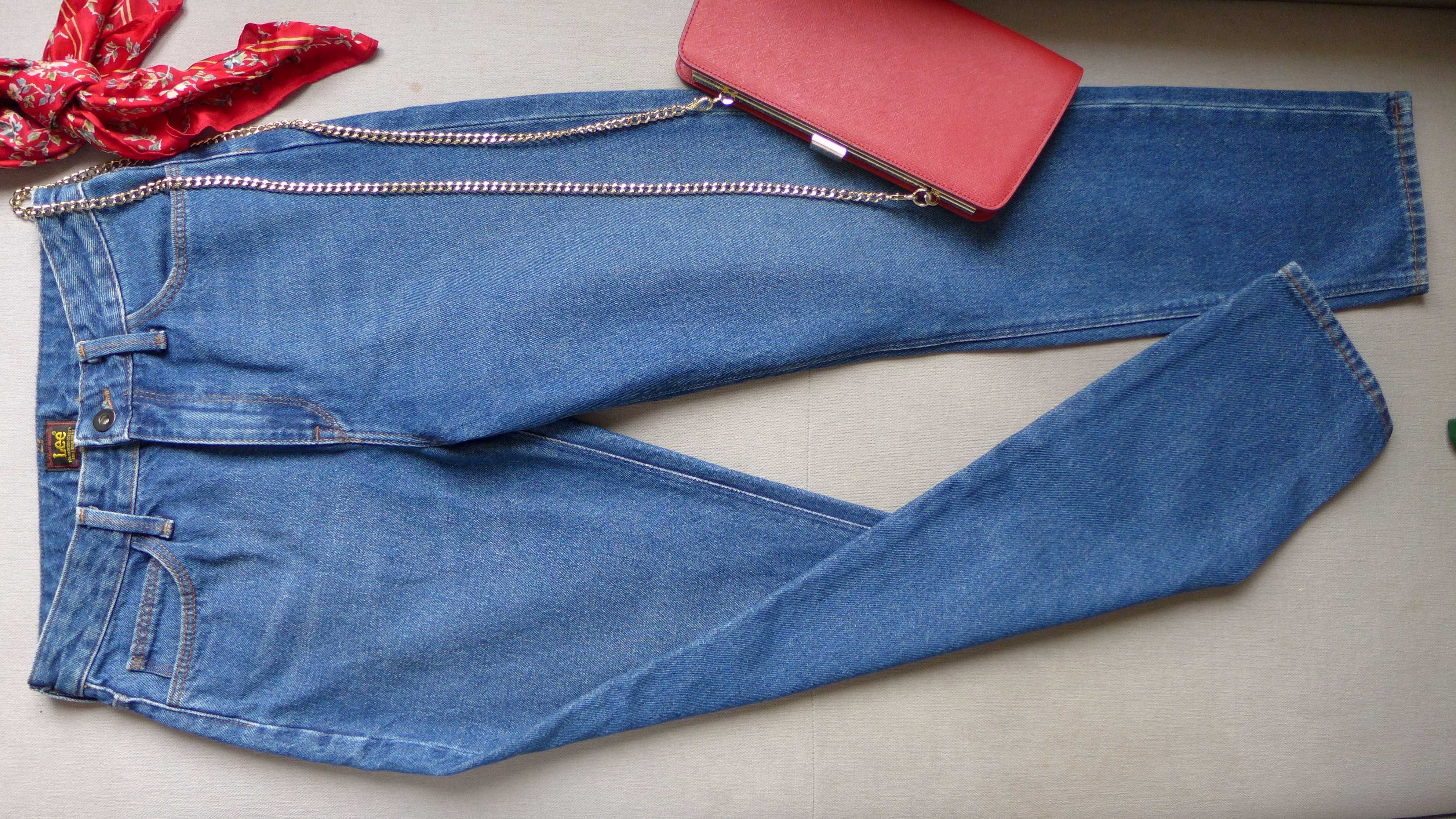 LUX klasyczne dżinsy LEE Mom Jeans L32IGAPP 27/31 XS 34 S 36 jak NOWE