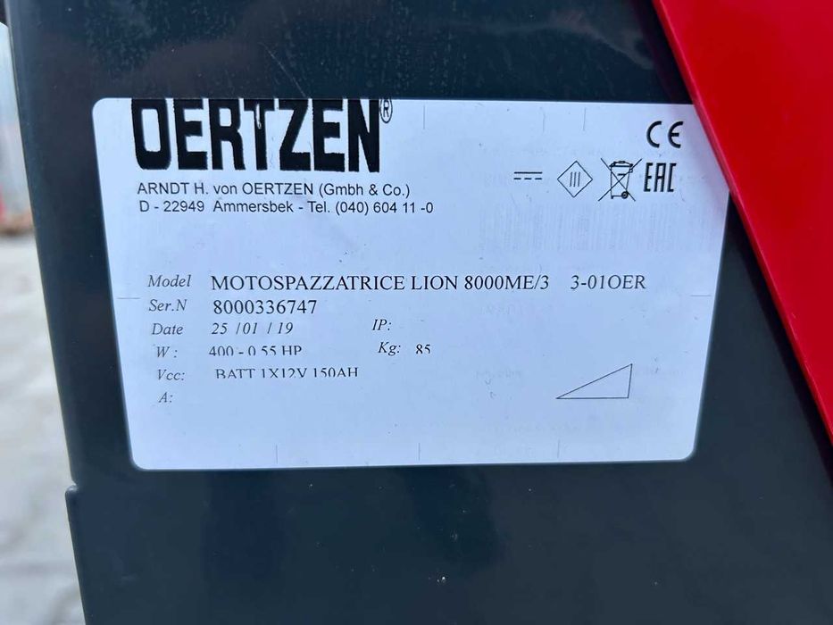 zamiatarka OERTZEN LION 8000 ME/3