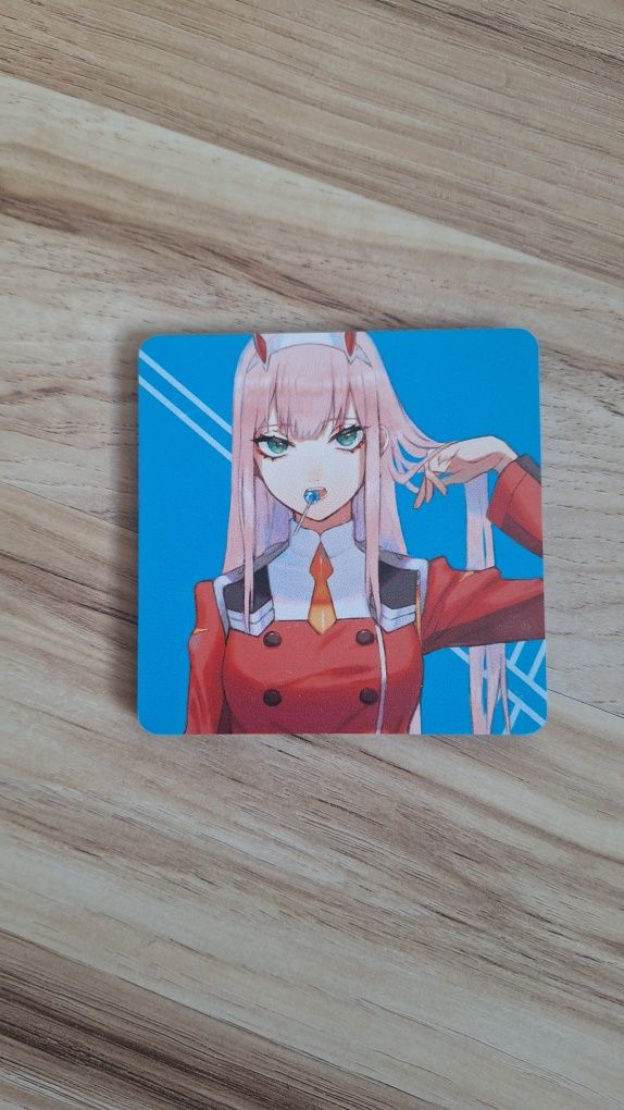 Kubek Darling in the franxx anime Hiro Zero Two podstawka GRATIS