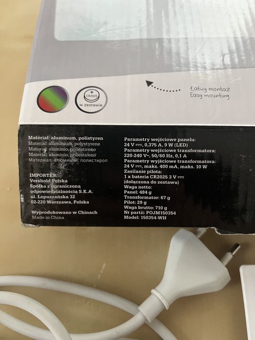 Panel led podtynkowy