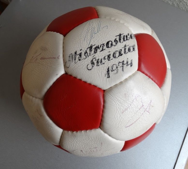 Oryginalna piłka autografy Orły Górskiego Mistrzostwa Świata 1974