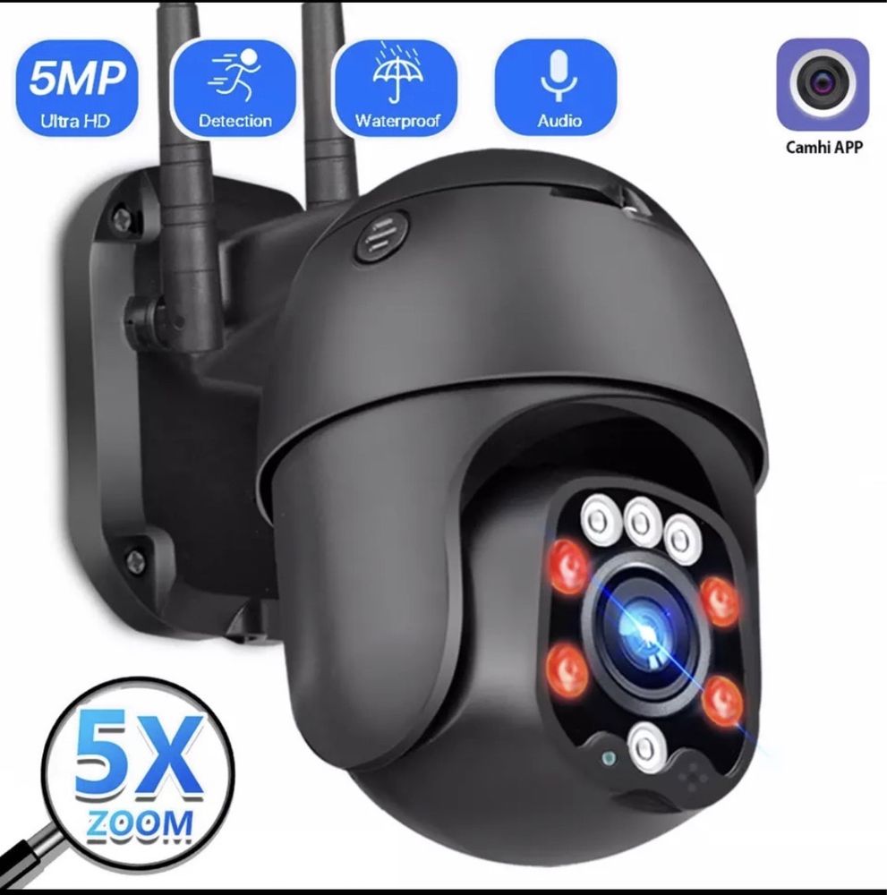 WiFi ip Уличная камера видеонаблюдения 5мп оптический зум