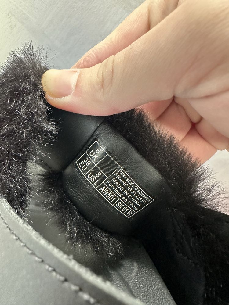 Dr Martens Francis Fluffy босоніжки нові оригінал тапочки сандалі