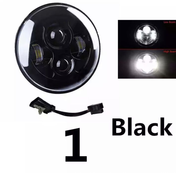 Faróis frontais LED 7 pol H4 universal