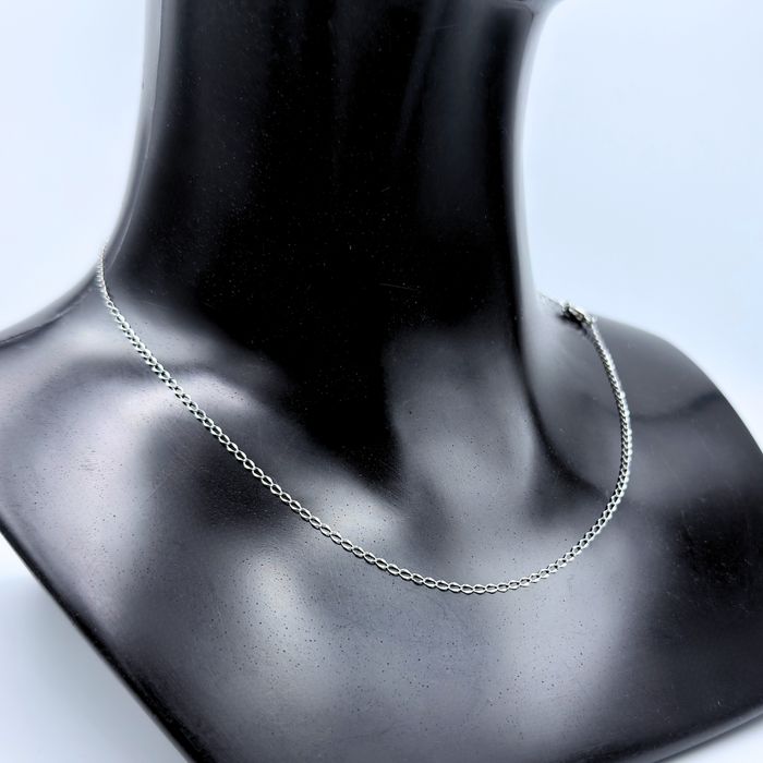 Łańcuszek Srebrny Splot Twisted Oval 45cm / 1,7mm - Stal chirurgiczna