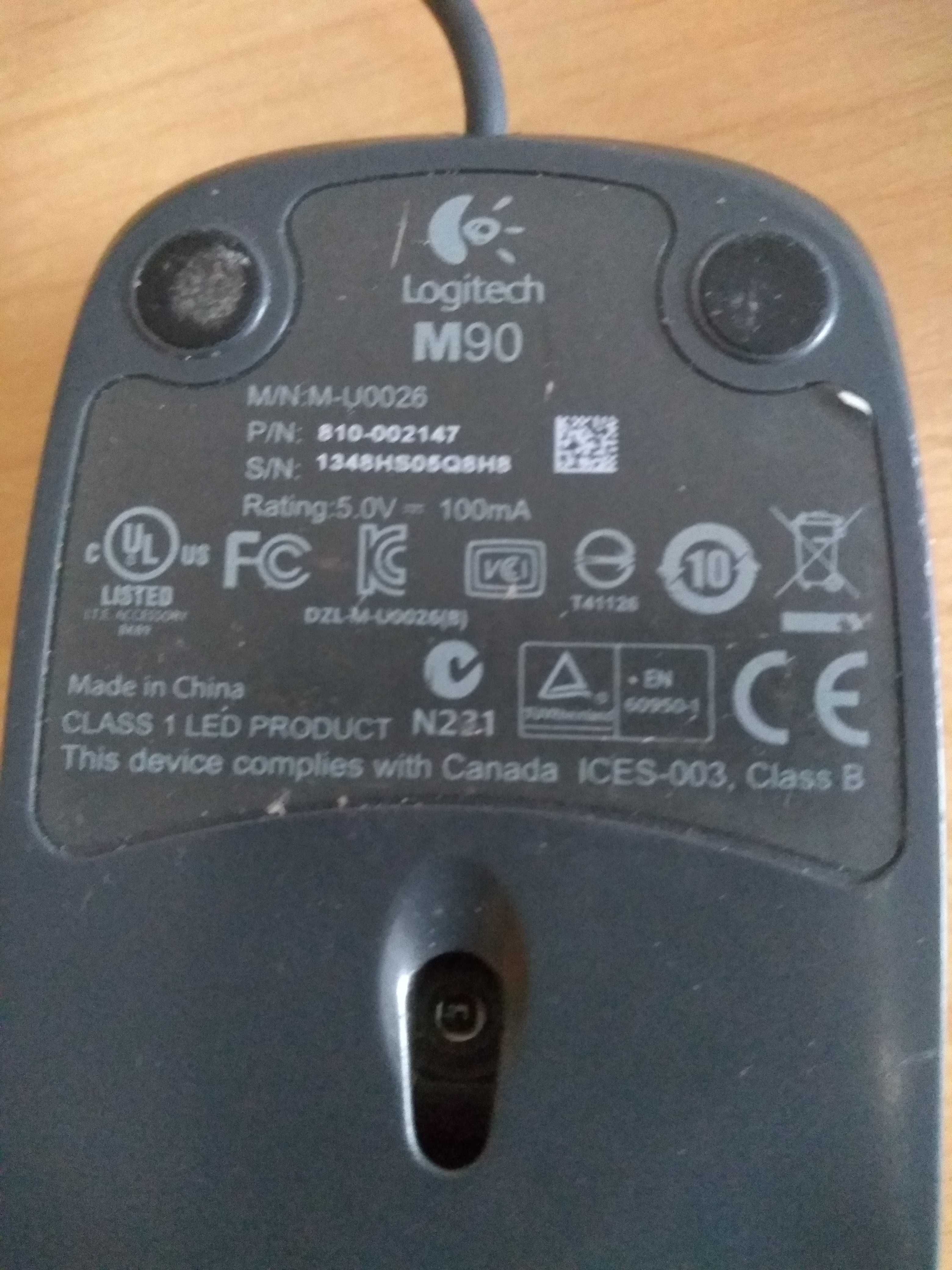 Myszka komputerowa przewodowa USB Logitech M90