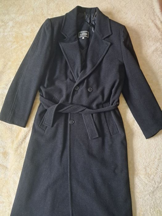 Płaszcz męski, na zimę, długi, 188cm, roz S