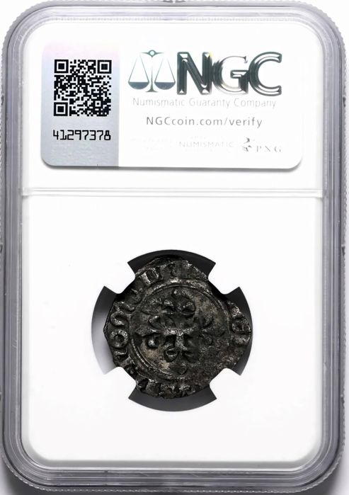 Karol VI Habsburg - GROS średniowieczna moneta - grading NGC