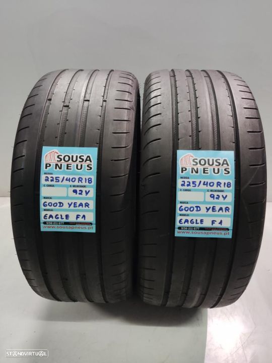 2 pneus semi novos 225-40r18 good year - oferta dos portes